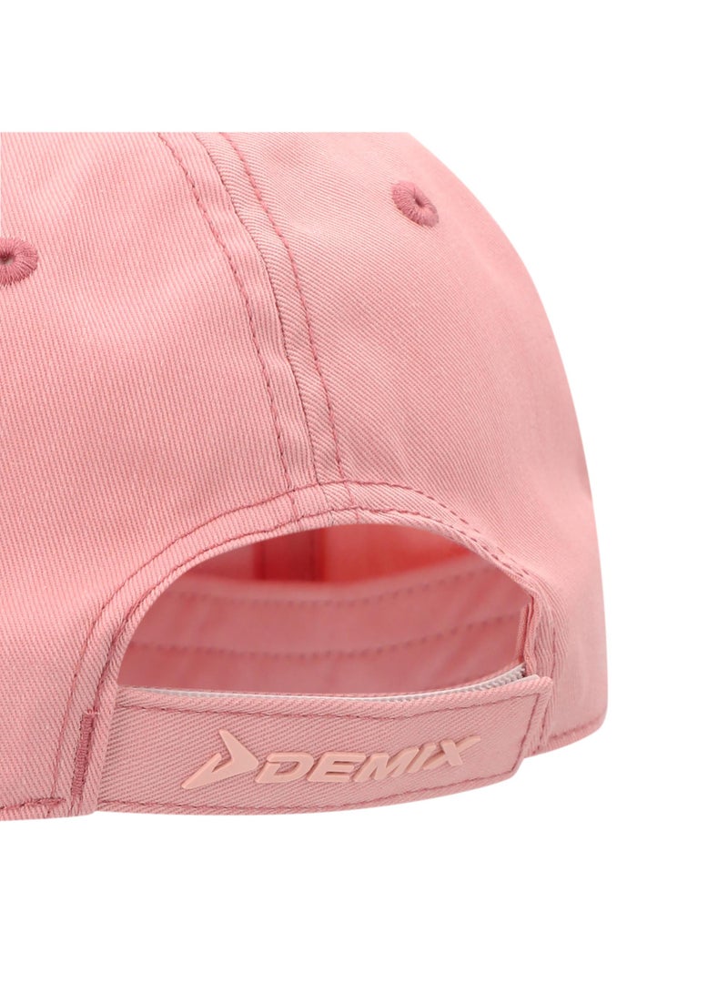 Demix Salmon One-Size Baseball Cap, Breathable Cotton-Polyester Blend, Adjustable Fastener for Perfect Fit, Ideal for Outdoor Workouts - Image 4