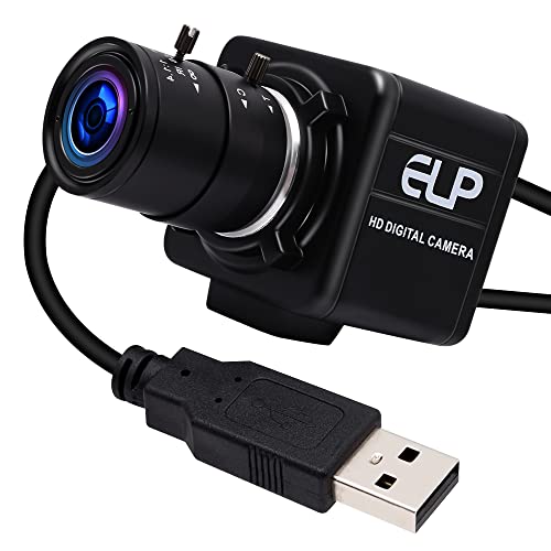 ELP كاميرا USB منخفضة الإضاءة HD مع زوم يدوي عدسة 4 مم كاميرا كمبيوتر كاميرا ويب UVC USB20 001lux كاميرا USB صناعية مع كاميرا 960P AR0130 كاميرا أمان USB للابتوب - Image 1