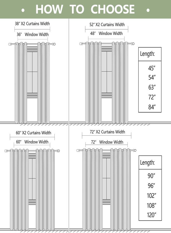 KOUFALL Short Blackout Curtains for Windows Bedroom,Black Out Curtain 54 Inch Long x 72 Inch Extra Wide,Room Darkening Thermal Insulated Curtain Panels - Image 3