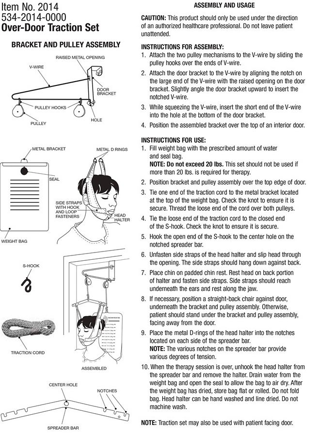 Duro-Med - DMI Over the Door Posture Corrector and Cervical Neck Traction Device for Physical Therapy, FSA HSA Eligible Neck Stretcher, Back Stretcher, Neck Pain, Migraine Relief, Back Pain or Arthritis - Image 1