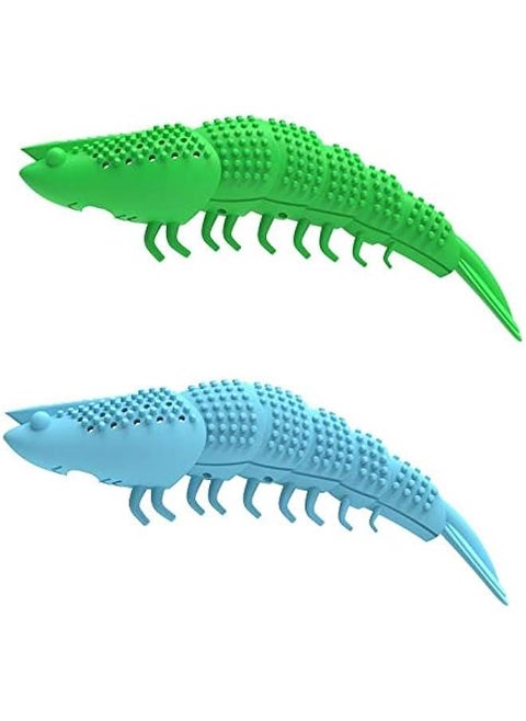 2pcs Crayfish Shaped Cat chew Toy Catnip Toy,Rubber cat Toothbrush Promotes pet cat Dental Health(Mix)