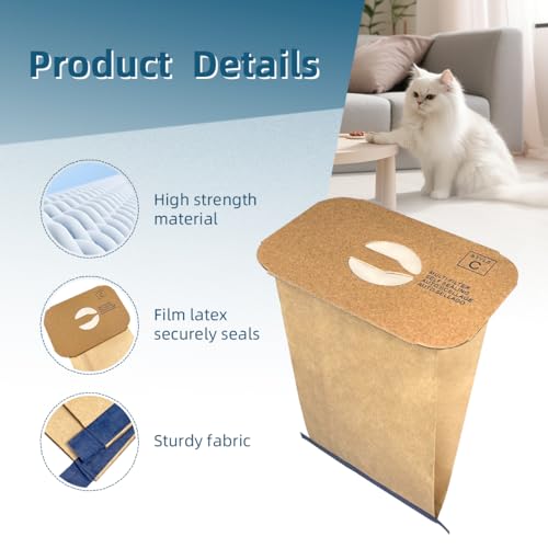 Leacheery 15 Pack Style C Vacuum Cleaner Bags Replacement Compatible with Electrolux Canister Tank Style C Vacuums - Image 5