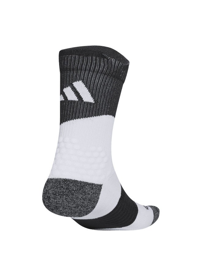 Adidas Runxboost Sock White Running Socks For Unisex 2 - 3.5 - Image 2