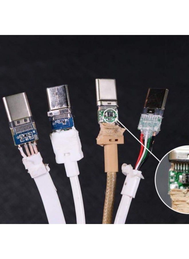 ANMBEST - 10Pcs Usb 3.1 Type C Connector 24 Pins Male Plug Socket Receptacle Adapter To Solder Wire & Cable 24P Pcb Board Support Module - Image 1