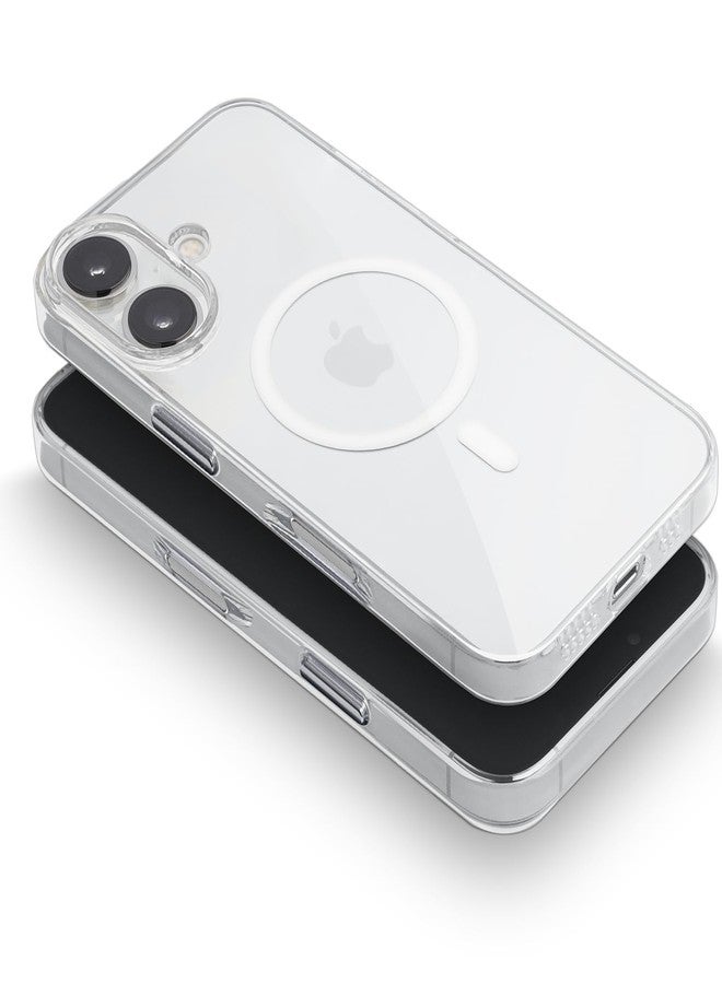 totallee Clear Case for iPhone 16 with Extra Grip, Slim Magnetic iPhone 16 with Built-in Magnets (Clear Grip) - Image 4