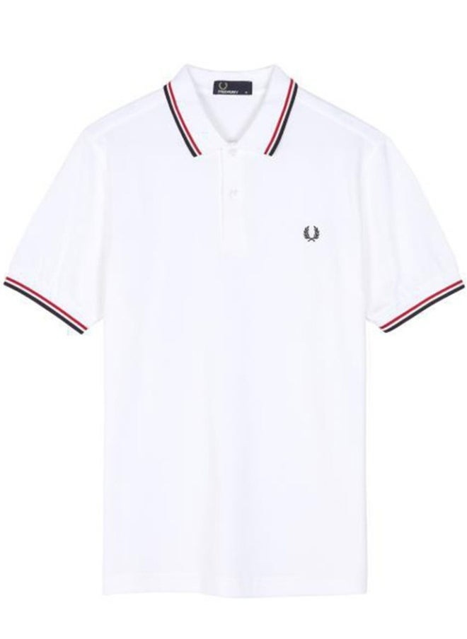 FRED PERRY Essential Logo Printed Polo Shirt  - Image 1