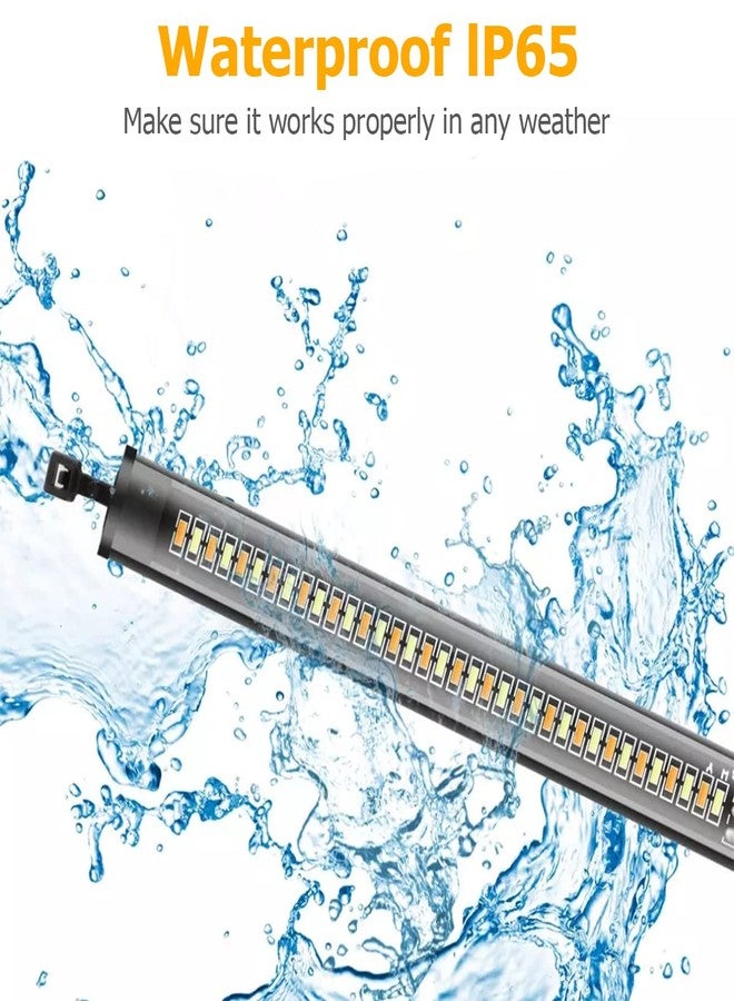 zipelo 2PCS Motorcycle LED Turn Signal Light, Flexible Switchback Dual-Color White & Amber Fork Turn Signal Blinkers, DRL Daytime Running Light Waterproof Adjustable Strips Bars for Motorbike - Image 4