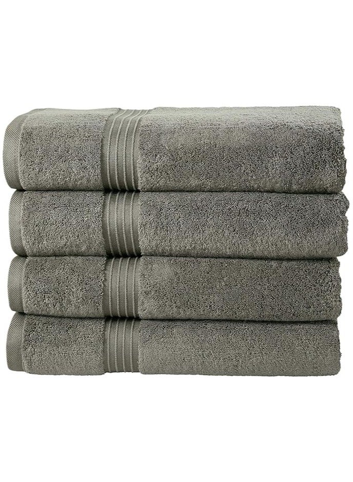 Comfy 70X140Cm Charcoal Grey Combed Cotton 600Gsm Hotel Quality Set Of 4 Pc Bath Towel Set - Image 2