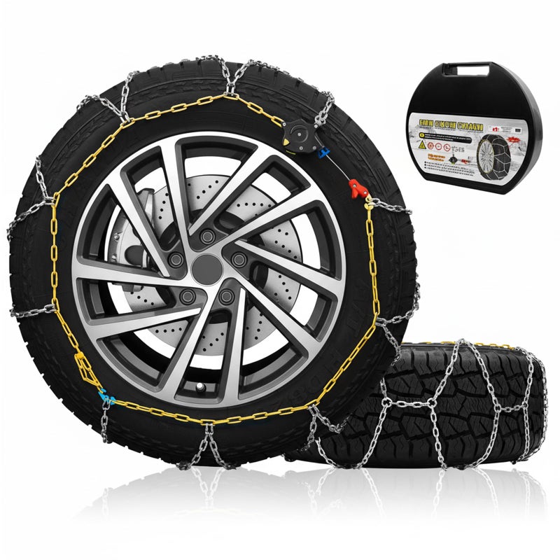 NITEVIZ Auto Tightening Snow Chains for Car SUV Pickup Trucks 1Min Quick Install Reusable Emergency Tire Chains for Snow Ice Traction Set of 2 HKN130 - Image 3