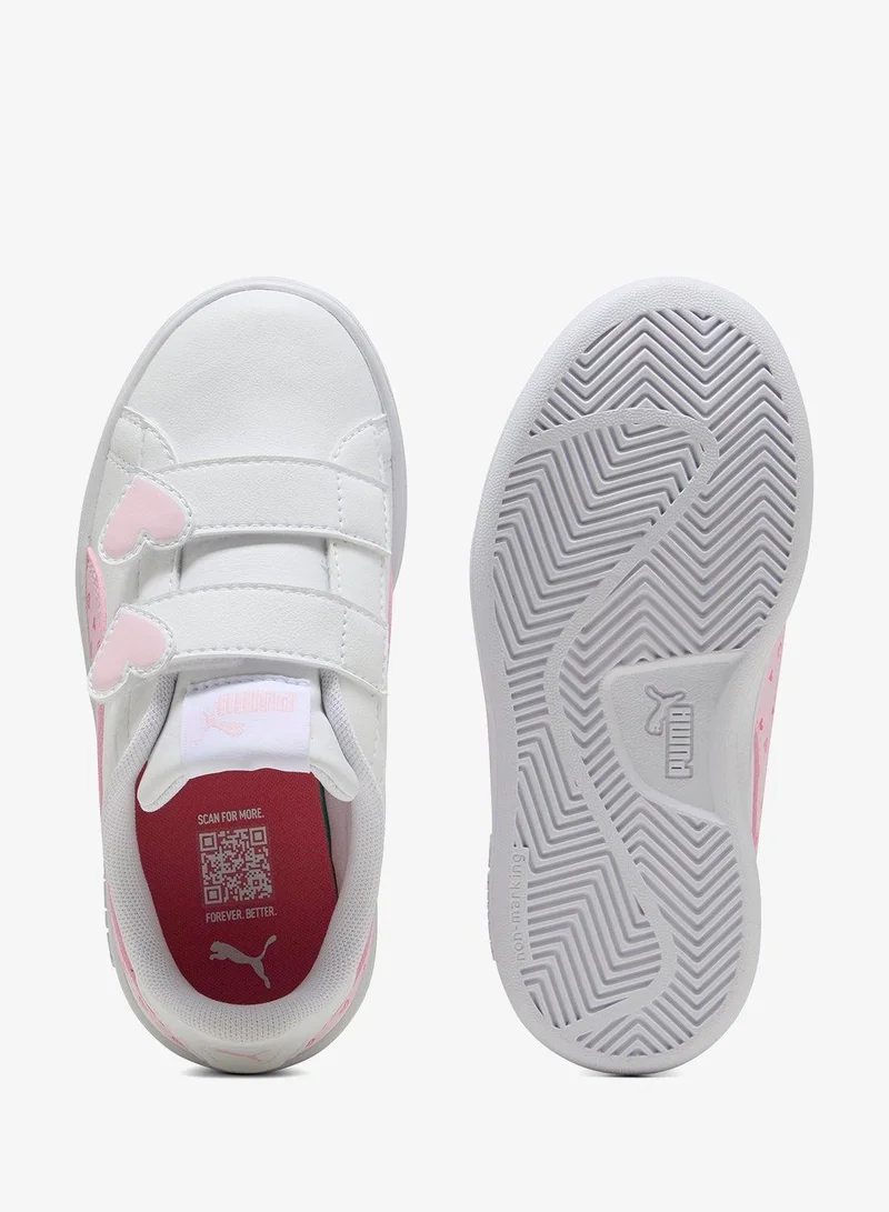 Puma PUMA White-Pearl Pink Kids Smash 3.0 Hearty V Ps  | Best Price UAE