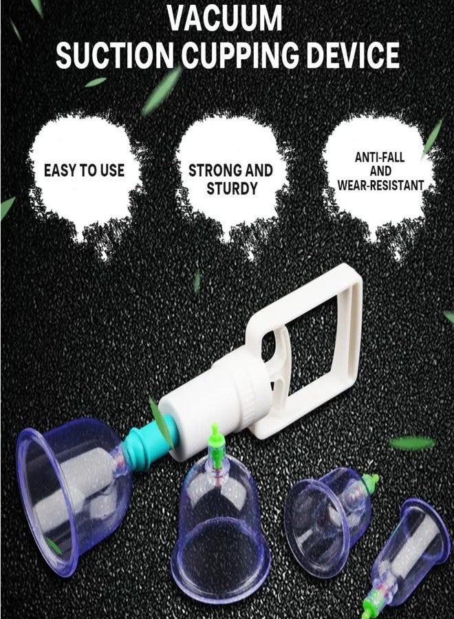 CAVERNSHOP Cupping Therapy Cups Kit Set 12 Pcs Vacuum Cupping Set Health Care Body Relaxation Massage Manual Therapy Kit, Medical Cupping Set, Acupuncture for Cupping Massage Back Pain Relief - Image 4