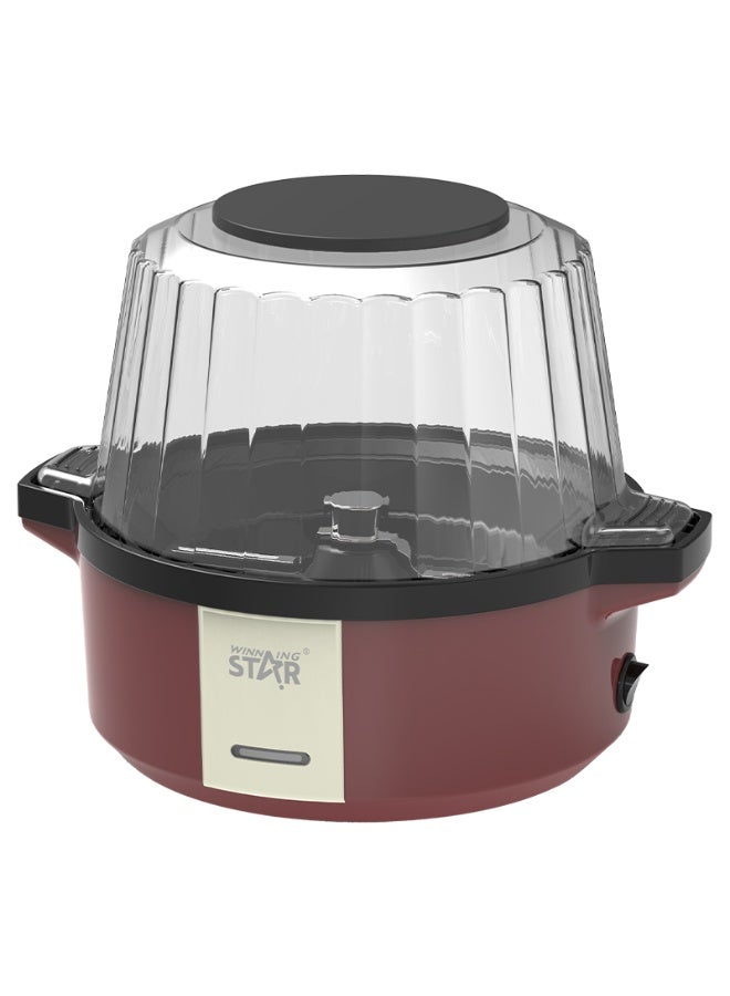 Winning Star Popcorn Maker, 2L Capacity, 700W, Red, Model: ST-9716 - Image 4