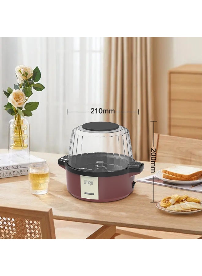 Winning Star Popcorn Maker, 2L Capacity, 700W, Red, Model: ST-9716 - Image 5