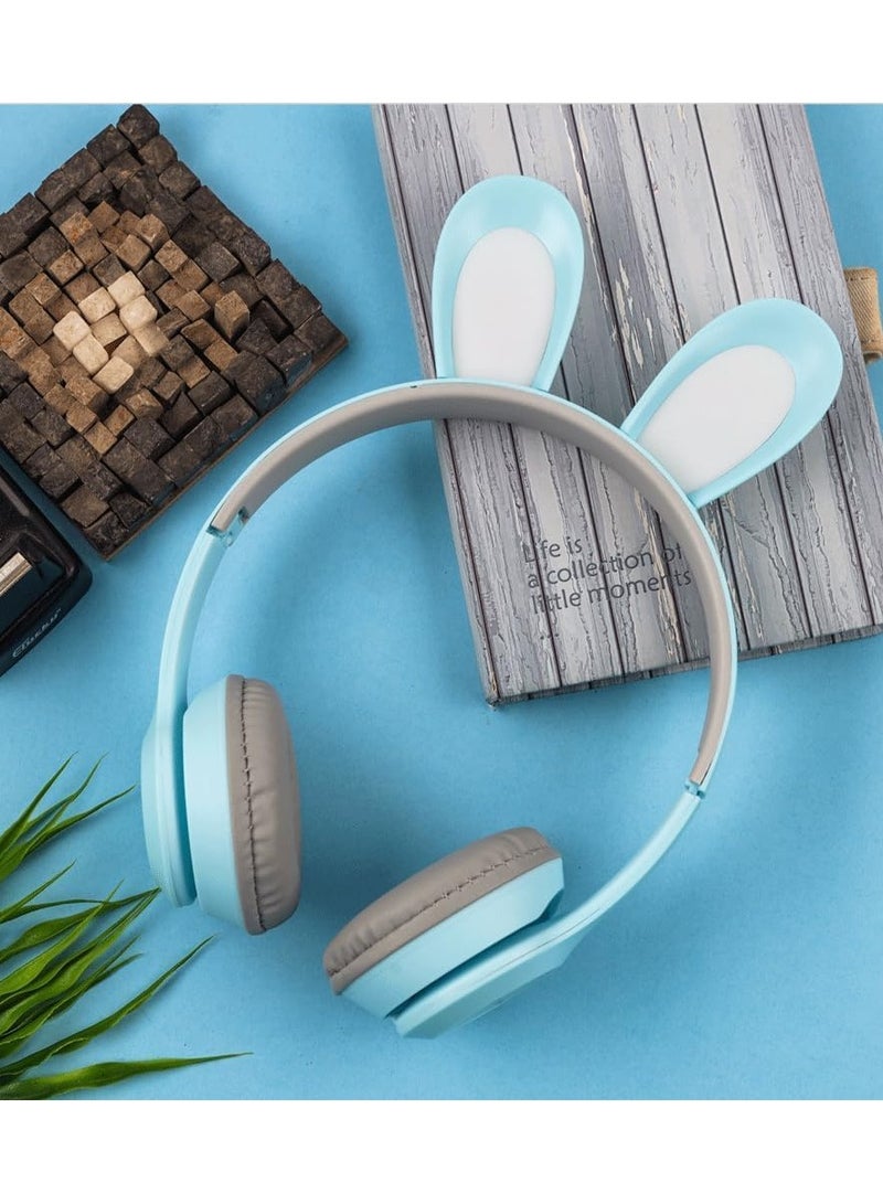 LED Light Up Wireless Stereo Cat Headset Headphones - Image 1