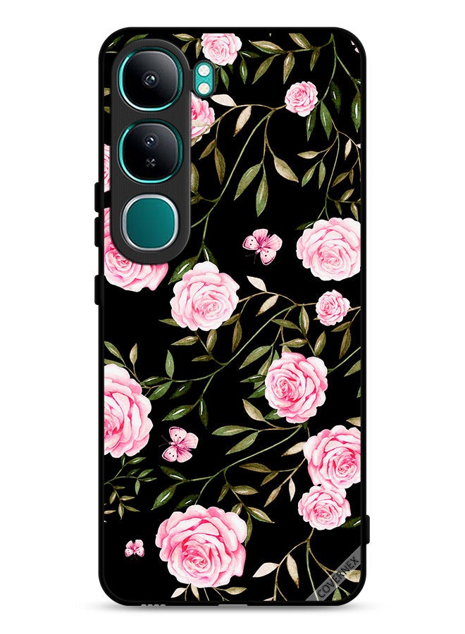 Covernex vivo Y300 5G Protective Case Cover Rose In Bunches Of Small Leaves - Image 1