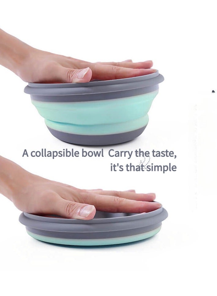 3Pcs Folding Bowl Portable Tableware Telescopic Outdoor Compression Travel Tourism Picnic Supplies Baby Picnic Anti-fall Lunch Box  - Image 2