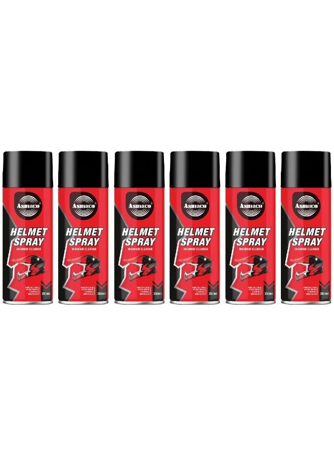 Asmaco Helmet Spray Interior Spray - 250 Ml - Set of 06