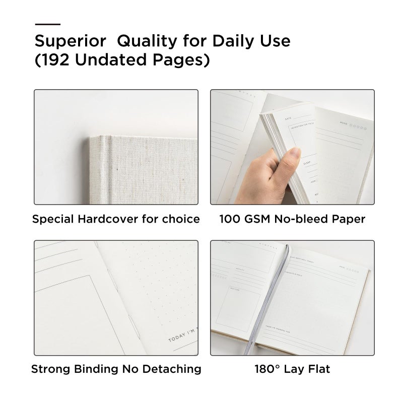 &And Per Se Wellness Journal-Self Care & Daily Journal for Personal Health Goals, Sleep & Diet Tracking, Mindfulness & Reflection-Undated Wellness Planner for Women & Men (Blush) - Image 5
