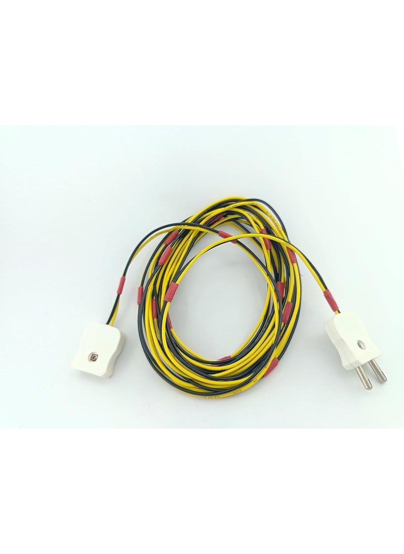 advancedestore advancedestore 5 Meter Cable Cord Flexible Wire with 2 Pin male Plug and female plug (Multicolor)-(Extension Wire) 