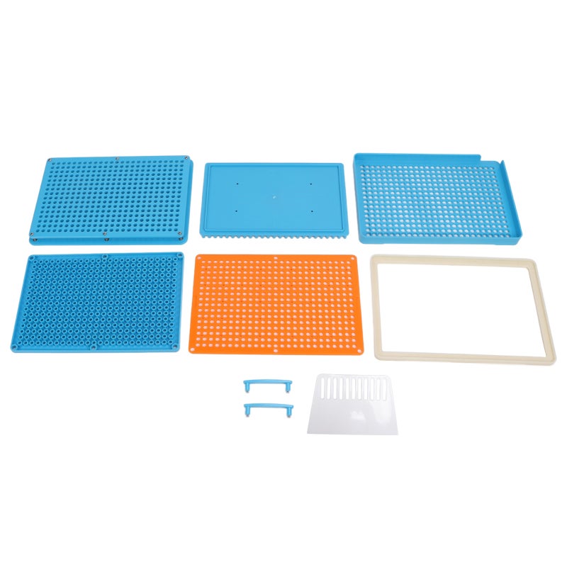 Manual Capsule Filler 400-Capacity High-Quality Plastic Precise Uniform Filling - Fast Capsule Arrangement Professional Capsule Filling Board for 00# Hollow Powder Capsules - Image 1
