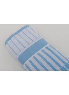 White Rose Towel 4 Piece Bathroom  Set - SPRING COLLECTION - 450 GSM - 100% Cotton Velour - 2 Bath  70X140 cm & 2 Hand  50x90 cm -MultiColour - Modern Stripe Design - Luxury Touch - Extra Absorbent  - Image 4