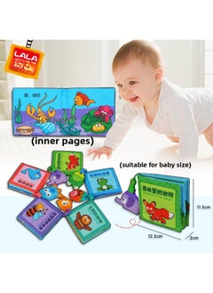 ماركة غير محددة Lalababy/La La La La La La La La La La La La La La La كتاب قماشي ثلاثي الأبعاد للأطفال من عمر 6 إلى 12 شهرًا - اللون: كتاب العد الأول  - Image 4