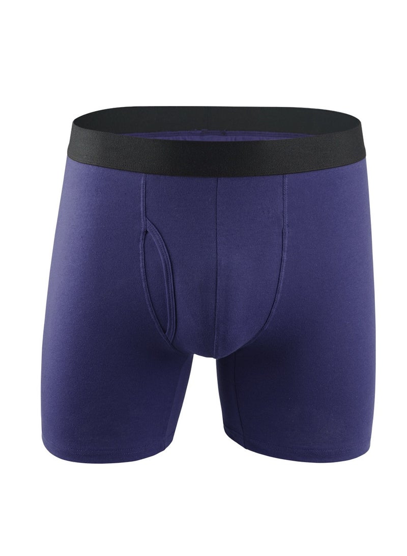 Loquat 5Pcs Cotton Men Shorts Elastic Solid Colour Underwear Multicolour - Image 4