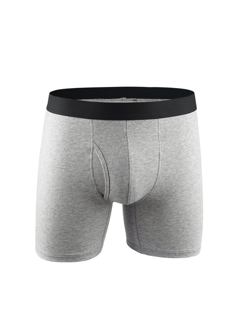 Loquat 5Pcs Cotton Men Shorts Elastic Solid Colour Underwear Multicolour - Image 3