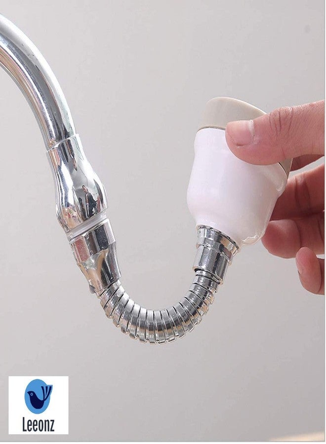 Leeonz 360°Swivel Faucet Splash,Faucet Sprayer Three Gear Adjustable,Water Saver Water Flow Settings for Kitchen, Bathroom Faucet (Long) - Image 4