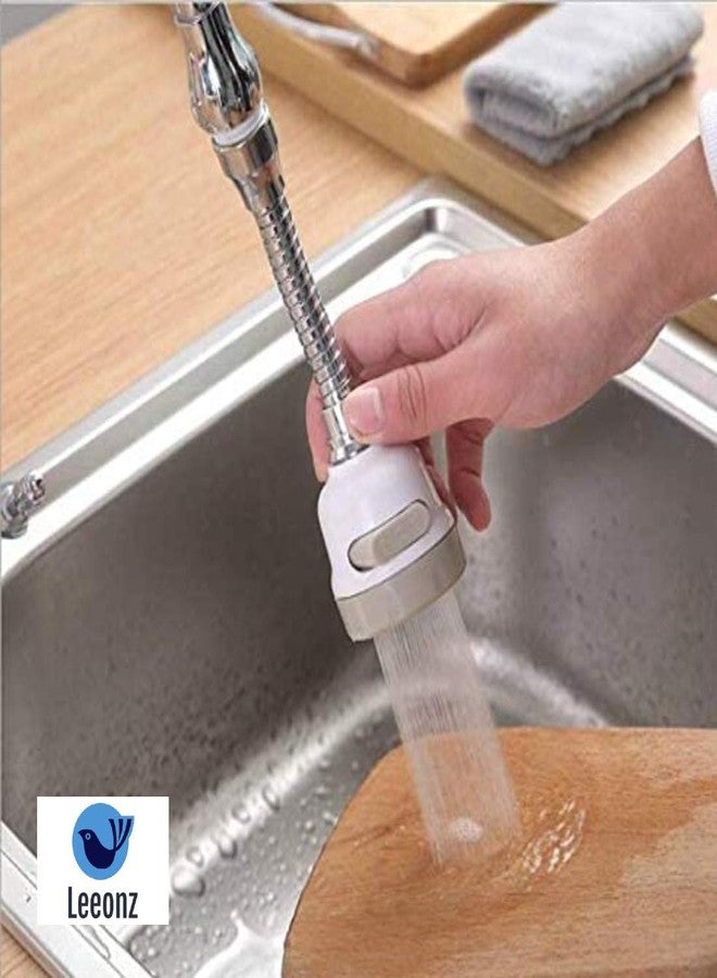 Leeonz 360°Swivel Faucet Splash,Faucet Sprayer Three Gear Adjustable,Water Saver Water Flow Settings for Kitchen, Bathroom Faucet (Long) - Image 5