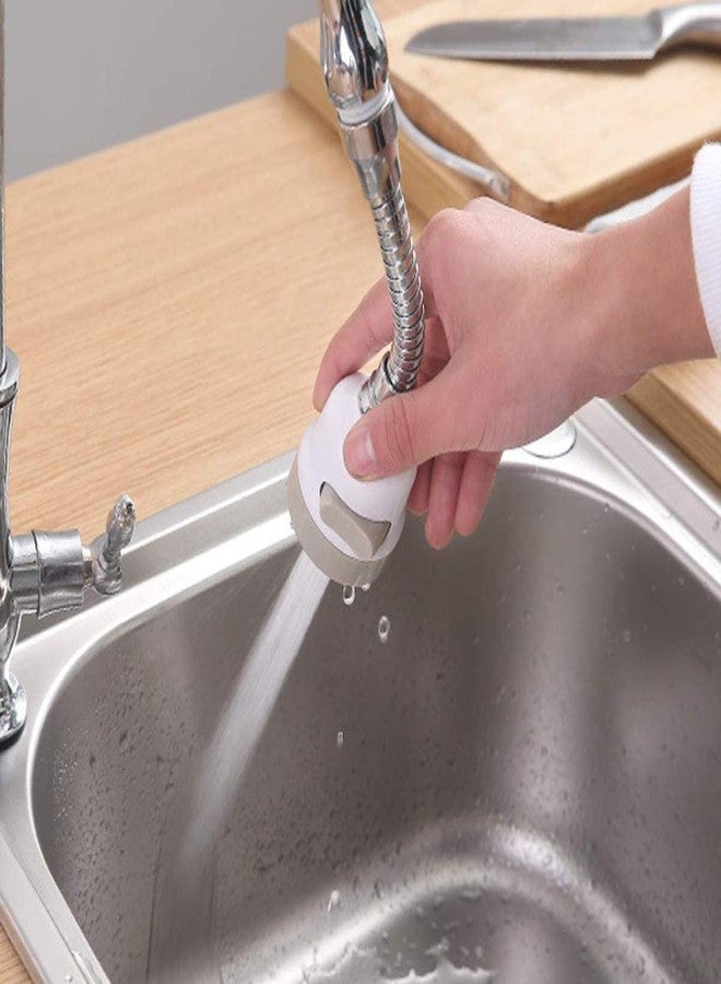 Leeonz 360°Swivel Faucet Splash,Faucet Sprayer Three Gear Adjustable,Water Saver Water Flow Settings for Kitchen, Bathroom Faucet (Long) - Image 1