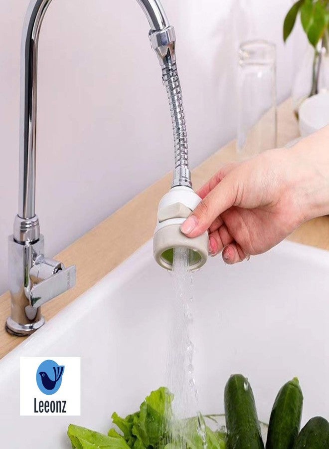 Leeonz 360°Swivel Faucet Splash,Faucet Sprayer Three Gear Adjustable,Water Saver Water Flow Settings for Kitchen, Bathroom Faucet (Long) - Image 3