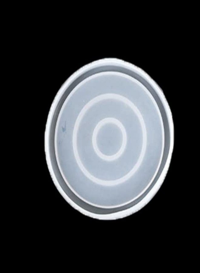 Ditya Crafts Ditya Craft Deep Round Silicone Resin Tray Mold for Wall Decoration, Multipurpose Art and Craft etc (4 Inch) - Image 1