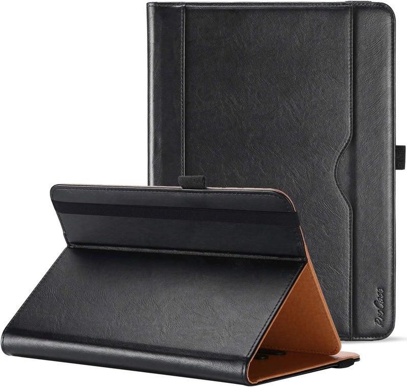 Procases Universal Tablet Case 9"-10.1" Inch, Stand Folio Tablet Case Protective Cover For 9" 9.7" 10" 10.1" Touchscreen Tablet With Multiple Viewing Angles And Pen Holder -Black - Image 1