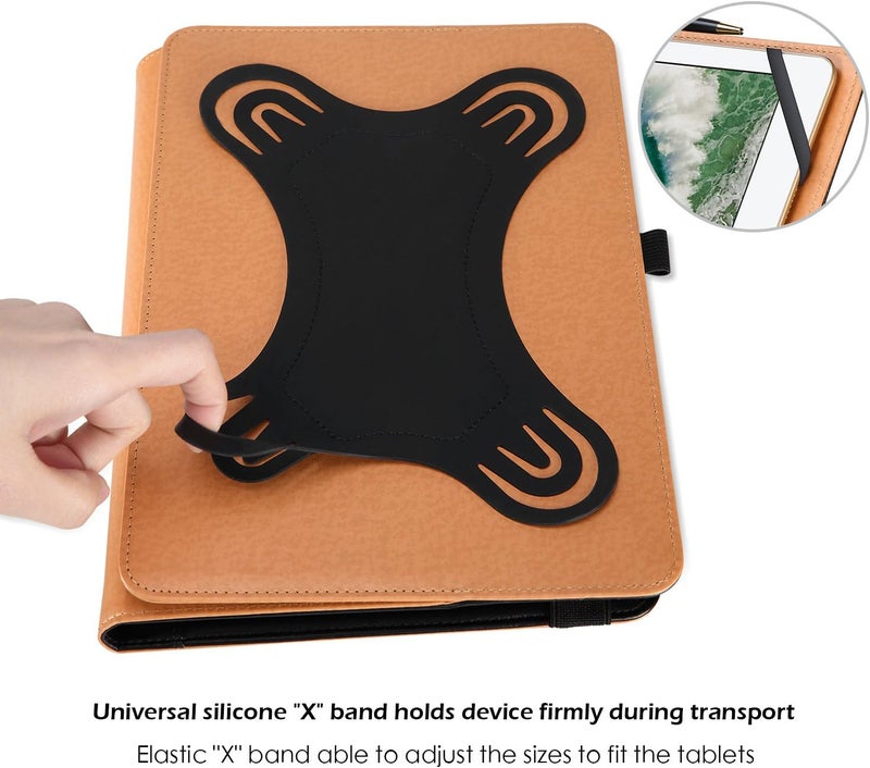 Procases Universal Tablet Case 9"-10.1" Inch, Stand Folio Tablet Case Protective Cover For 9" 9.7" 10" 10.1" Touchscreen Tablet With Multiple Viewing Angles And Pen Holder -Black - Image 3