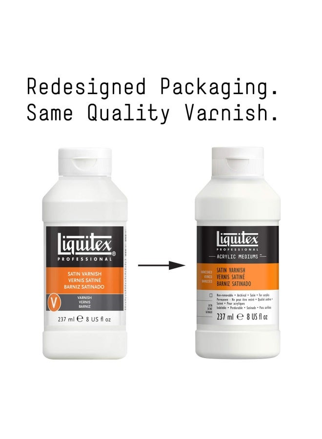 Liquitex Professional Satin Varnish, 237ml (8-oz) - Image 2