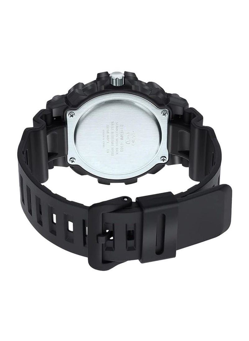 CASIO - Men's Analog Black Dial Watch 49mm - MW-610H-1AVDF - Image 1