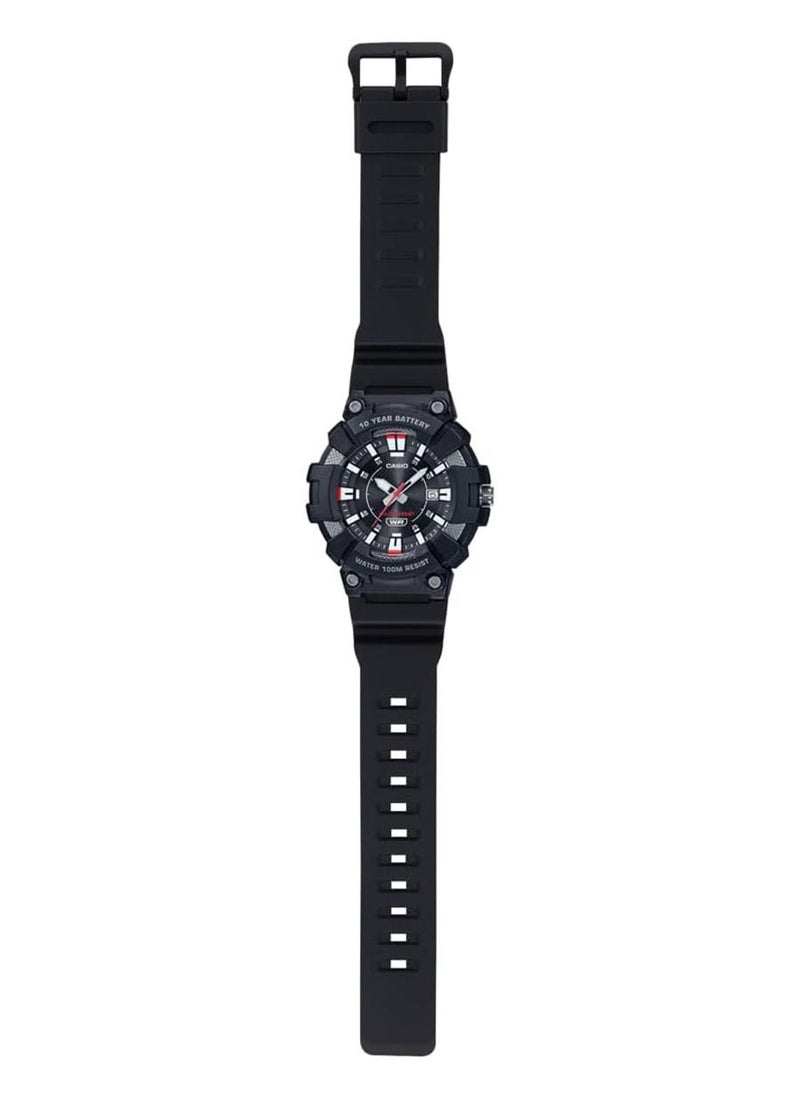 CASIO - Men's Analog Black Dial Watch 49mm - MW-610H-1AVDF - Image 1