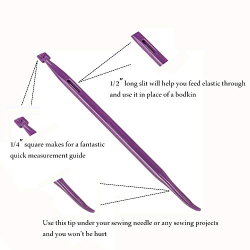 Windman That Purple Thang Sewing Tools 5Pcs for Sewing Craft Projects Use Thread Rubber Band Tools by Windman - Image 2
