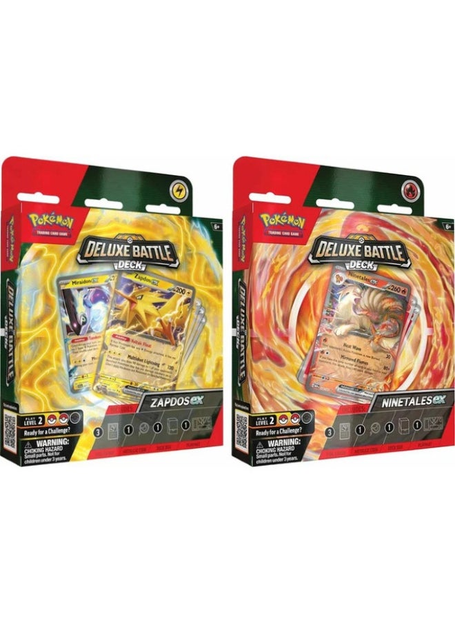 Pokemon Pokemon TCG : ZAPDOS/NINE TALES DELUXE BATTLE DECK (Assorted 1 Piece)  - Image 1