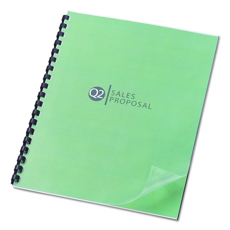 GBC Designer Premium Plus View Presentation Binding Covers, Square Corners, Lined Pattern, 25 Pieces Per Box (GBC2514496) - Image 2