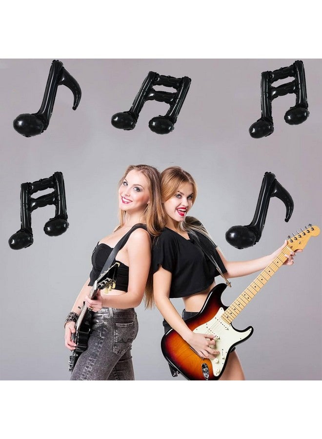 TONIFUL 20pc Music Note Balloons - Black Music Notes Party Decorations - Aluminum Foil Balloons for Birthday, Baby Shower Celebrations - Image 4