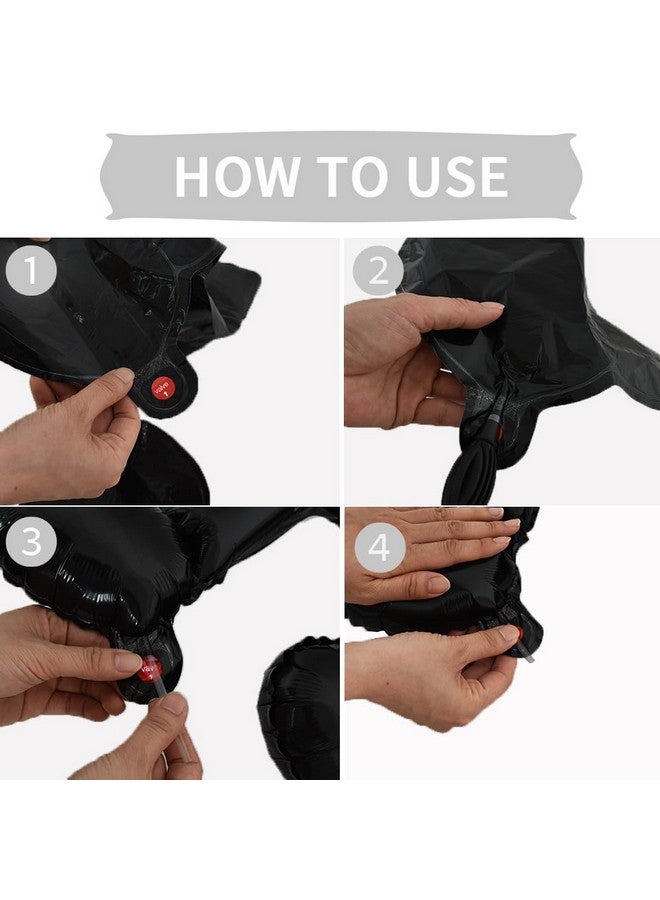 TONIFUL 20pc Music Note Balloons - Black Music Notes Party Decorations - Aluminum Foil Balloons for Birthday, Baby Shower Celebrations - Image 3