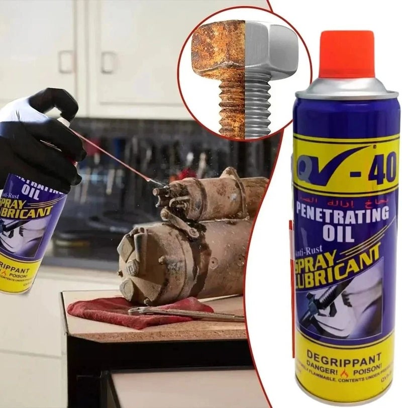QV-40 Multi - Purpoes Lubricant Spray - The perfect solution for loosening stuck bolts and protecting metals from rust - Image 3