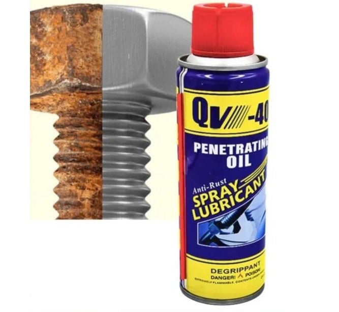 QV-40 Multi - Purpoes Lubricant Spray - The perfect solution for loosening stuck bolts and protecting metals from rust - Image 2