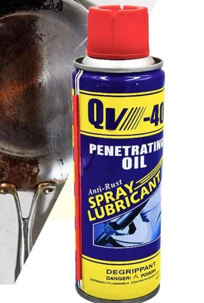 QV-40 Multi - Purpoes Lubricant Spray - The perfect solution for loosening stuck bolts and protecting metals from rust - Image 1