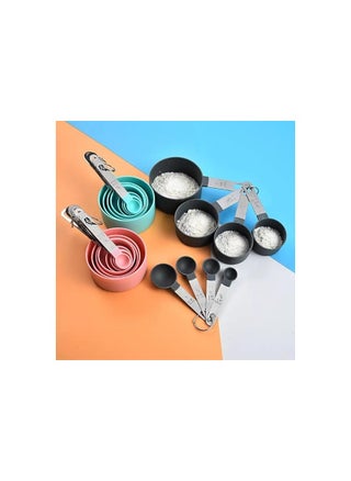 8 pcs measuring cups,reusable measuring spoons and cups baking measuring cups and spoons measuring cups for baking stainless steel measuring cups and spoons sets for baking MULTI COLOUR - pzsku/Z1E1A4ED315D4C9817668Z/45/_/1704806813/901647a5-144e-4bca-9591-f485305a01be