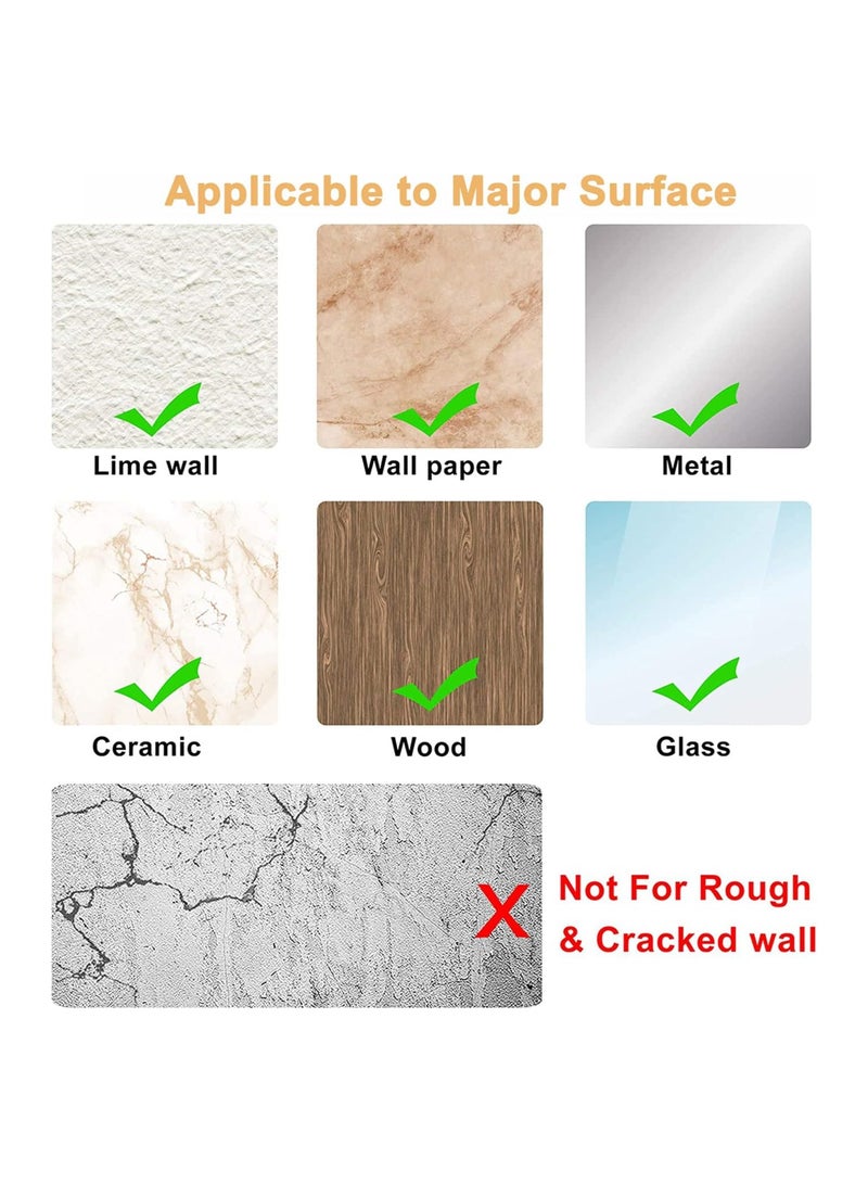 Excefore Door Stopper Wall Protector 9 Pack Adhesive Bumper Protector Reusable Rubber Door Stops from Door Knobs Shock Absorbent Wall Shield for Home Office Door Handle, Transparent - Image 5