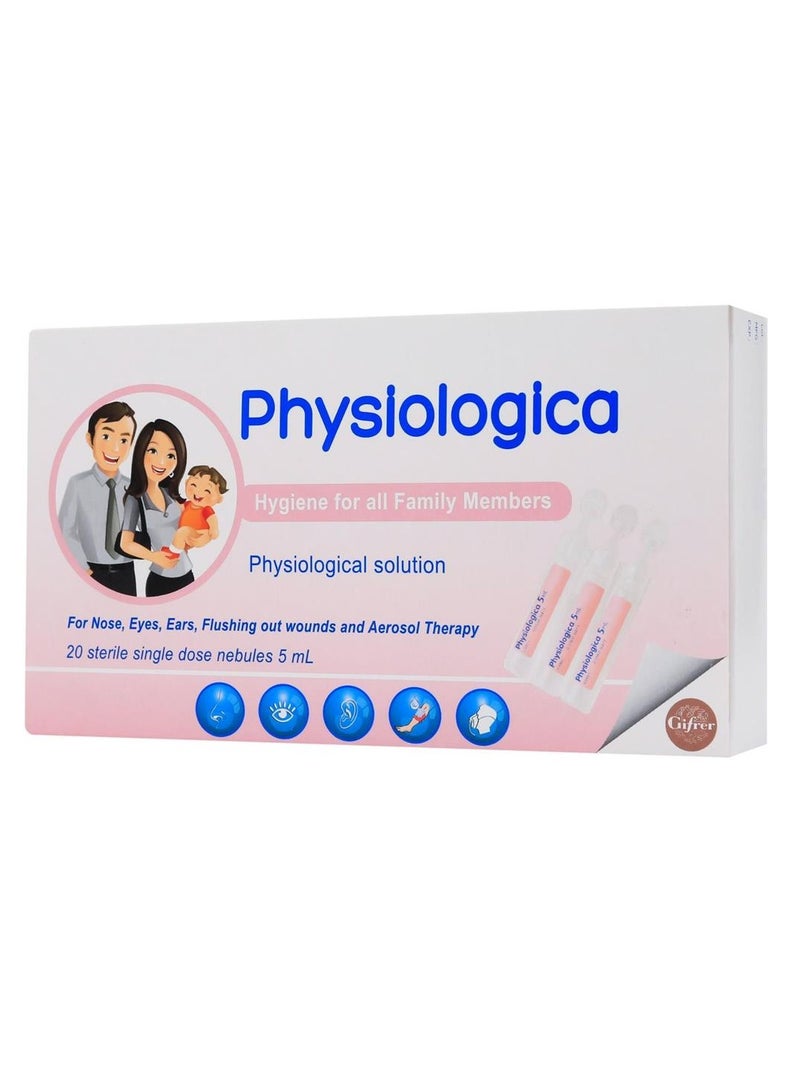Physio Logic Physiologica Nasal & Ophthalmic Solution 5Ml Doses 20'S - Image 1