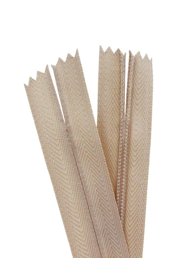 YaHoGa 10pcs 18 Inches Invisible Zippers Conceal Zippers for Sewing, Dress, Garments, Clothes, Pillow, Tailor, Craft (Tan, 18") - Image 4